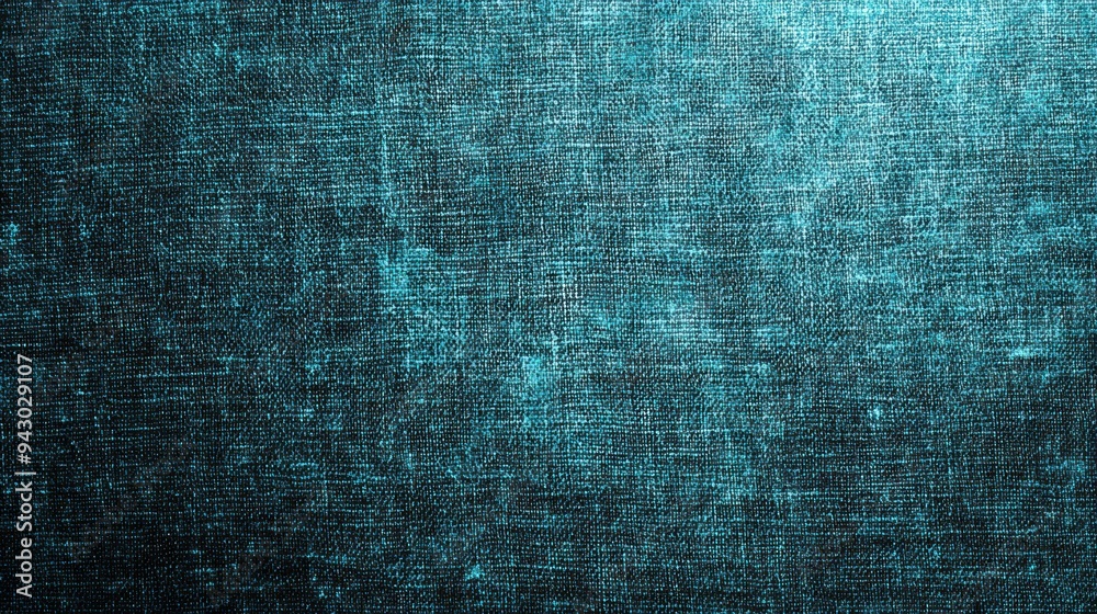 Textured turquoise fabric background with detailed thread patterns Textured turquoise fabric background with detailed thread patterns