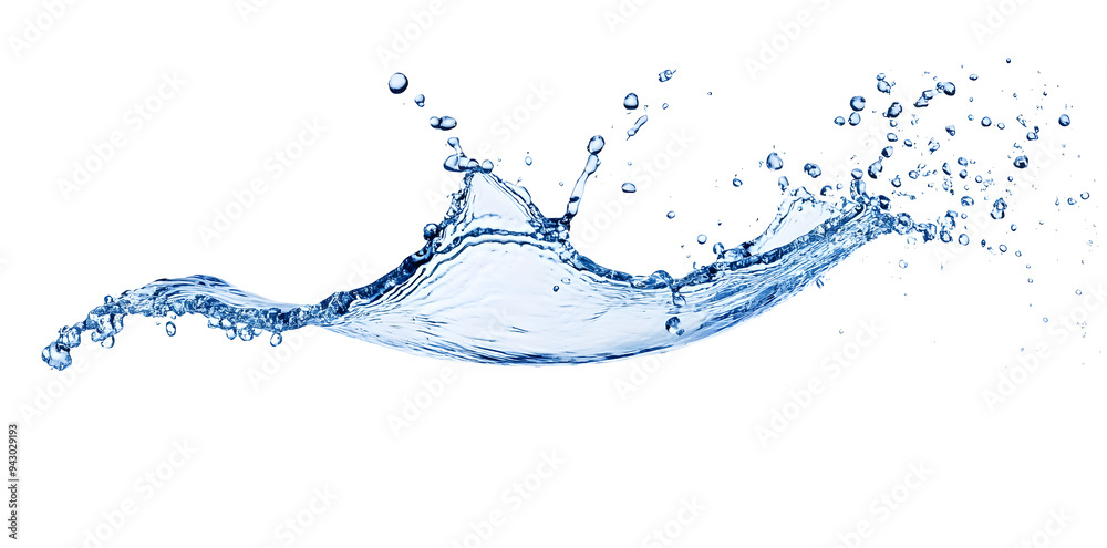 Realistic water splash isolated on white background Realistic water splash isolated on white background
