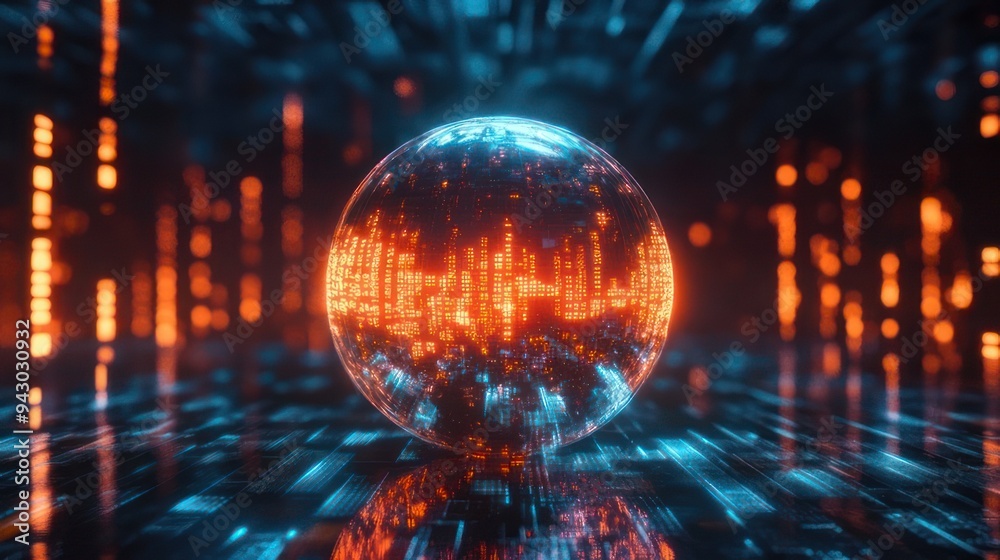 Glowing Sphere in a Digital World Glowing Sphere in a Digital World