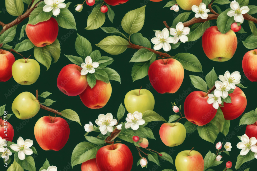 apples and flowers apples and flowers