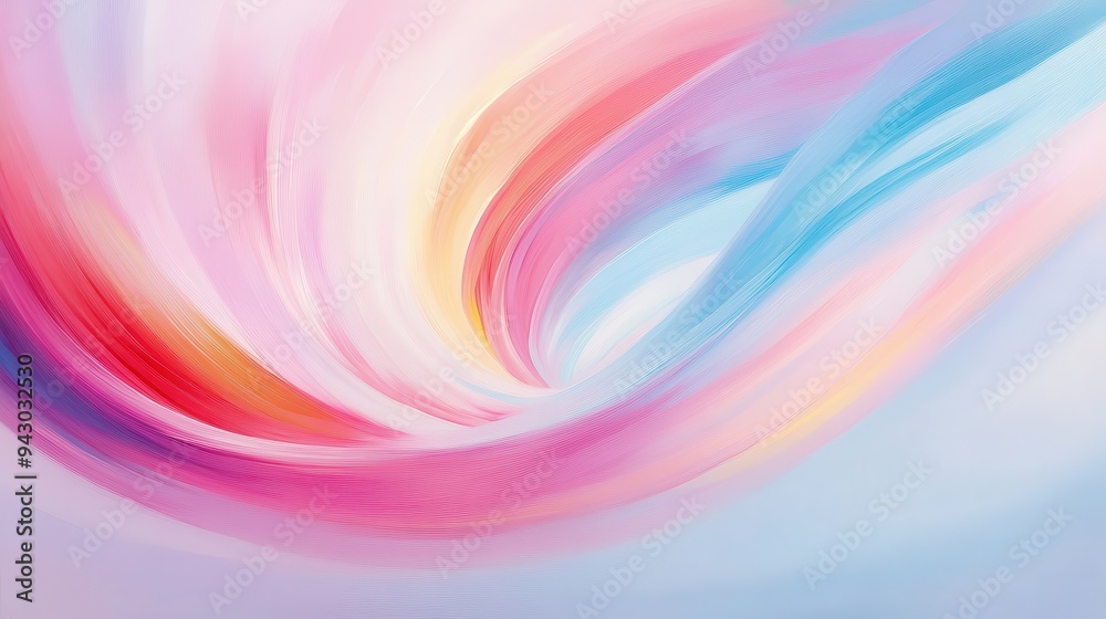 A colorful swirl of pink, yellow, and blue paint. The colors are vibrant and the brushstrokes are bold. The painting has a sense of movement and energy, as if it is in motion A colorful swirl of pink, yellow, and blue paint. The colors are vibrant and the brushstrokes are bold. The painting has a sense of movement and energy, as if it is in motion