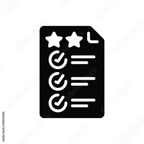 Black solid icon for compliance