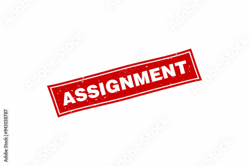 Assignment grunge rubber stamp