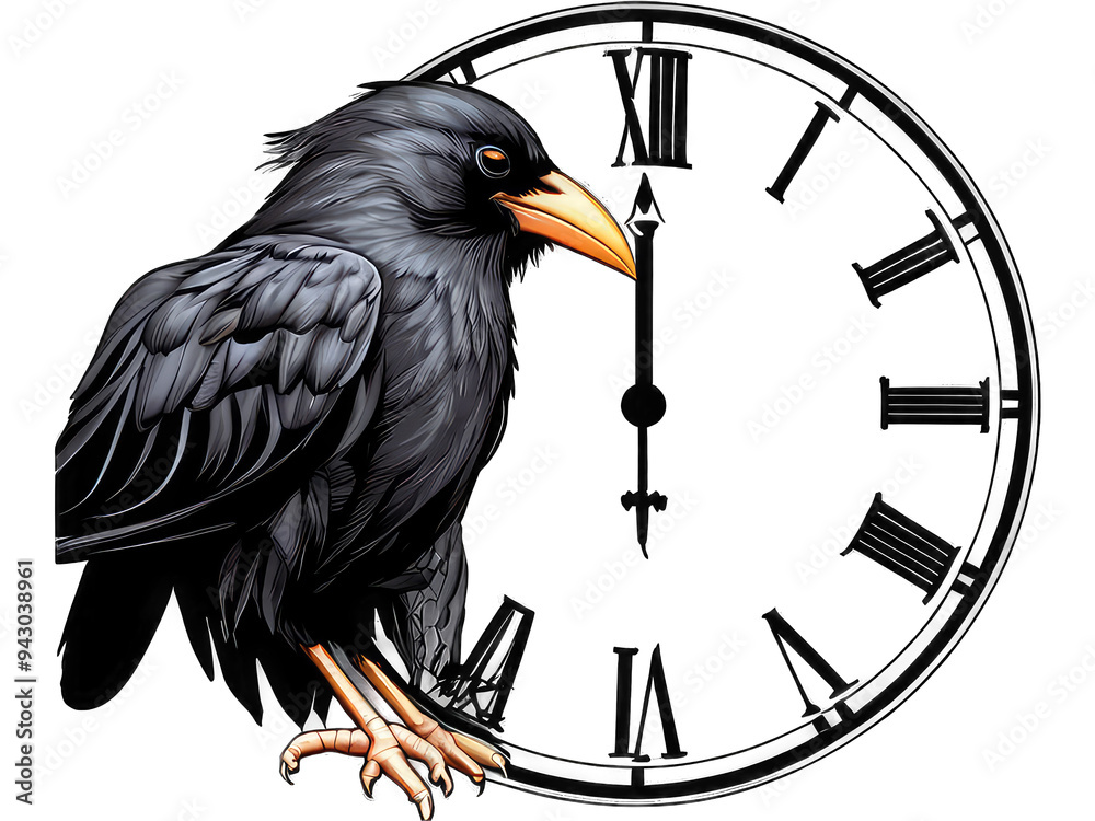 Fototapeta premium clock isolated on white background,clock isolated on white,old clock with a clock