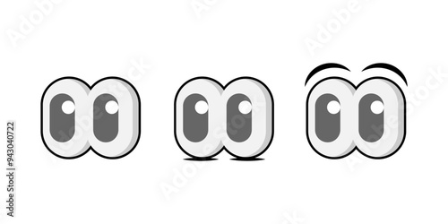 eye emoji with staring or looking concept