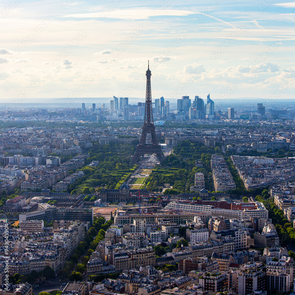 Eiffel tower view from Tour Montparnasse, Paris France. Eiffel tower view from Tour Montparnasse, Paris France.