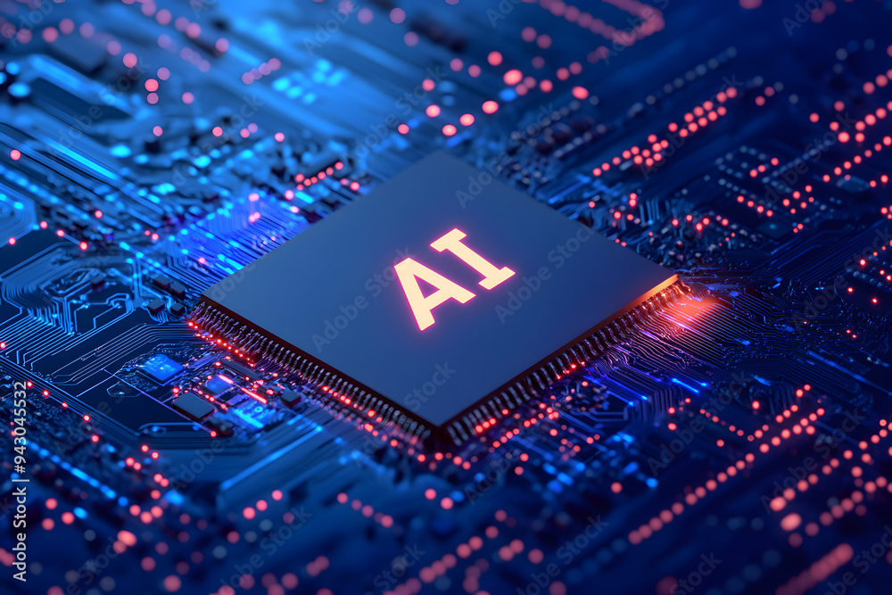 AI on a chipset as a concept of importance of AI in modern technology AI on a chipset as a concept of importance of AI in modern technology