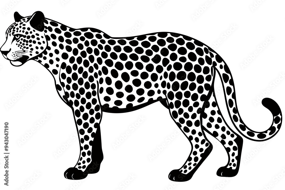 Creative animal Vector Style Silhouette with white Background Creative animal Vector Style Silhouette with white Background