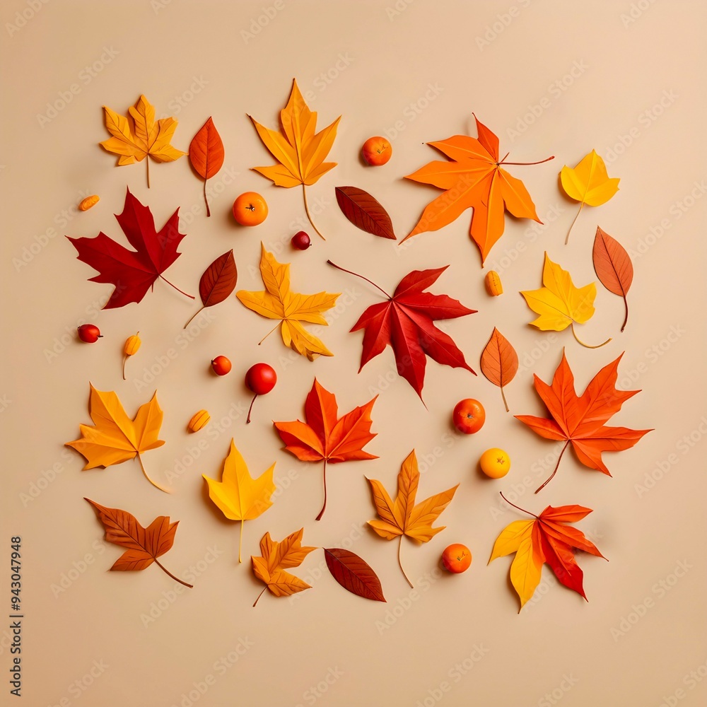 Obraz premium Autumn leaves background