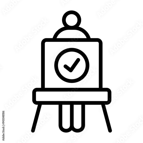 Voting Booth Icon
