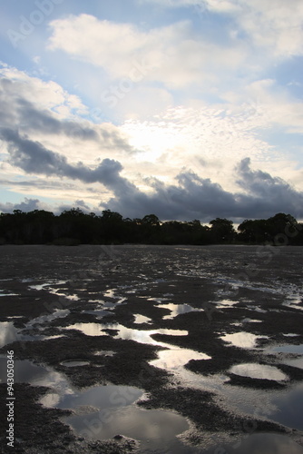 Cloud and Tidal Patterns at Twilight, Tin Can Bay, Australia