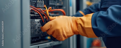 IT technician grounding equipment before performing server maintenance, electrical safety, technical procedures, workplace hazard control