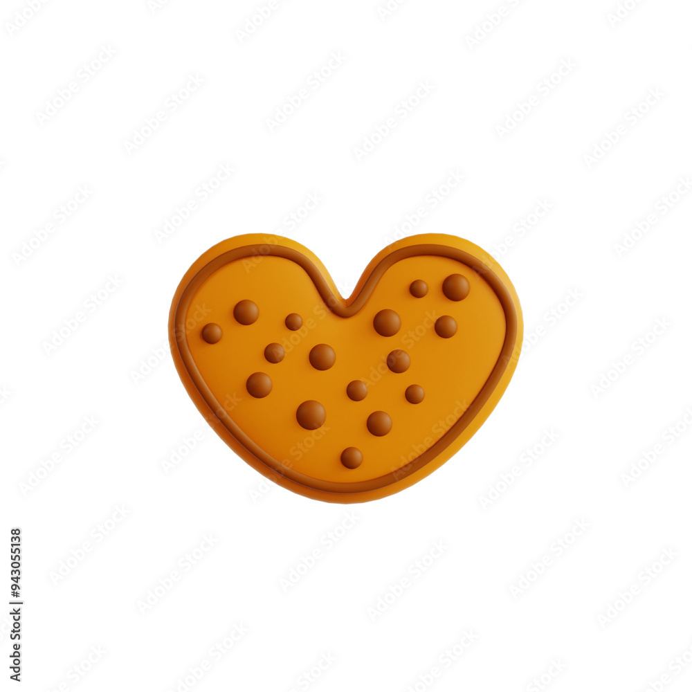 Heart-Shaped Gingerbread Cookie Heart-Shaped Gingerbread Cookie