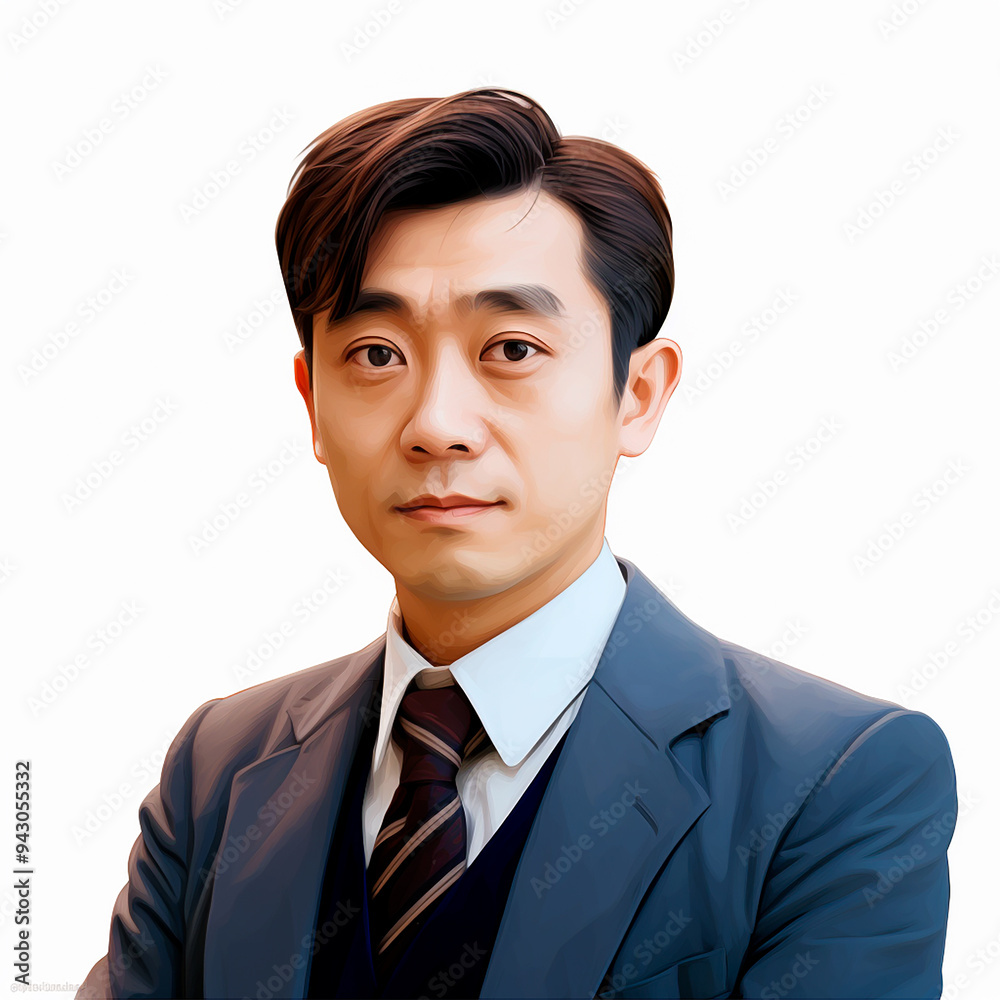 Avatar de un hombre adulto asiatico con traje y corbata Avatar de un hombre adulto asiatico con traje y corbata