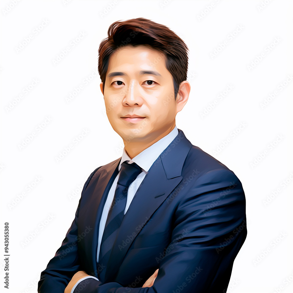Avatar de un hombre adulto asiatico con traje y corbata Avatar de un hombre adulto asiatico con traje y corbata