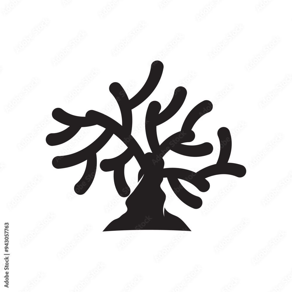 Coral logo icon design template flat vector Coral logo icon design template flat vector