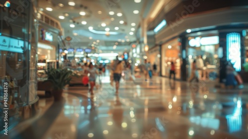 Wallpaper Mural Blurred View of a Shopping Mall Torontodigital.ca