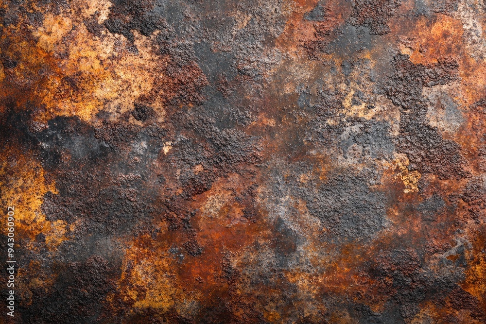 Close-up of Rusted Metal Surface with Uneven Texture Close-up of Rusted Metal Surface with Uneven Texture