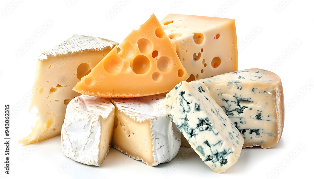Cut fresh delicious cheese isolated on white Cut fresh delicious cheese isolated on white