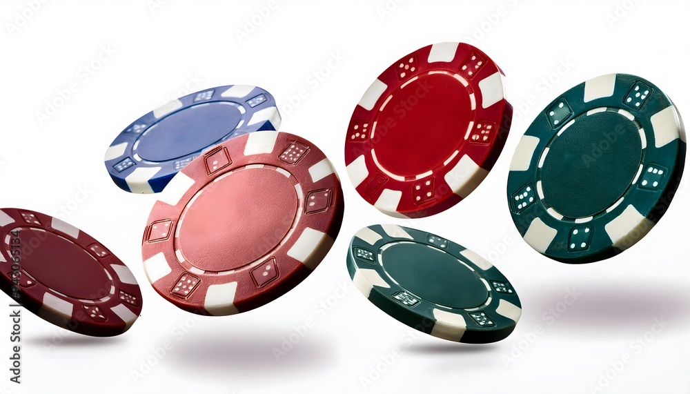 Flying realistic casino chips and gambling tokens in mid-air, representing the excitement and thrill of betting. Casino gaming and gambling concept Flying realistic casino chips and gambling tokens in mid-air, representing the excitement and thrill of betting. Casino gaming and gambling concept