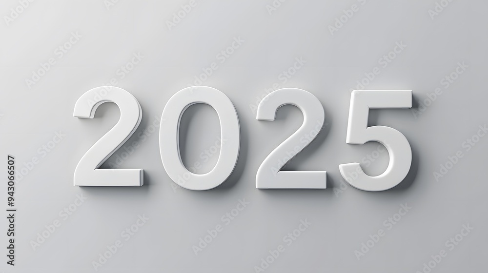 Illustration of text design of year 2025 with concept art, as a text template for upcoming 2025 calendar Illustration of text design of year 2025 with concept art, as a text template for upcoming 2025 calendar