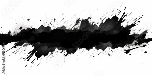 Vibrant Abstract Art: Fusion of Anime, Chinese Ink, and Japanese Aesthetics. AI-Generated Decorative Pattern with Splashes, Brushstrokes, and Elegant Design. Versatile Marketing Background for Posters