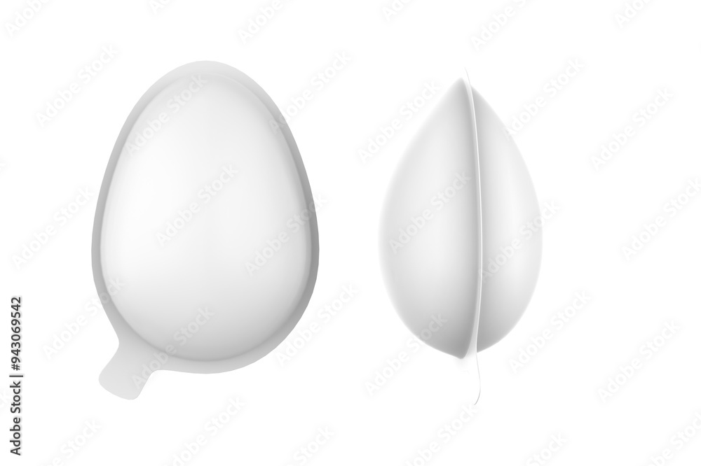 chocolate egg packaging Mockup isolated on white background. 33 illustration chocolate egg packaging Mockup isolated on white background. 33 illustration