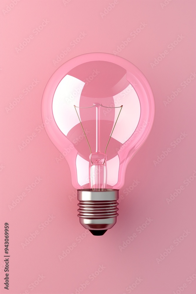 Light bulb isolate on background, symbolizes innovation and bright ideas in design Light bulb isolate on background, symbolizes innovation and bright ideas in design