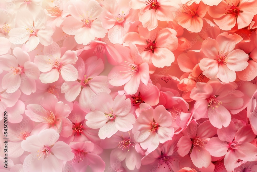Blossoming Beauty. Floral screen background with intricate details.
