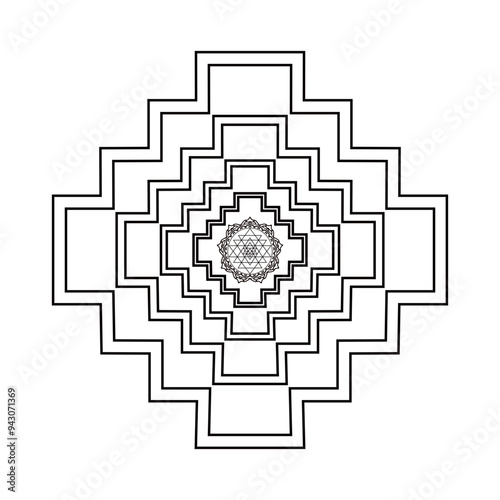 Healing Mandala masterpiece editable SVG  art for designer 