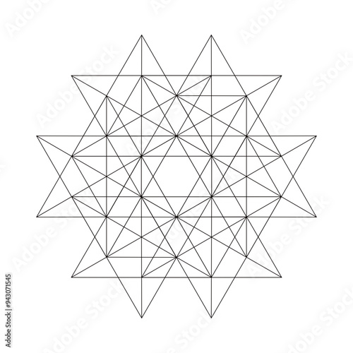Geometrical Mandala masterpiece editable SVG art for designer 