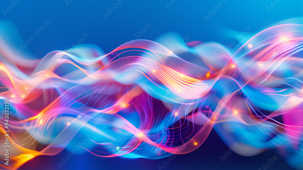 an abstract background with wavy lines and colorful shapes, creating a sense of movement and energy an abstract background with wavy lines and colorful shapes, creating a sense of movement and energy