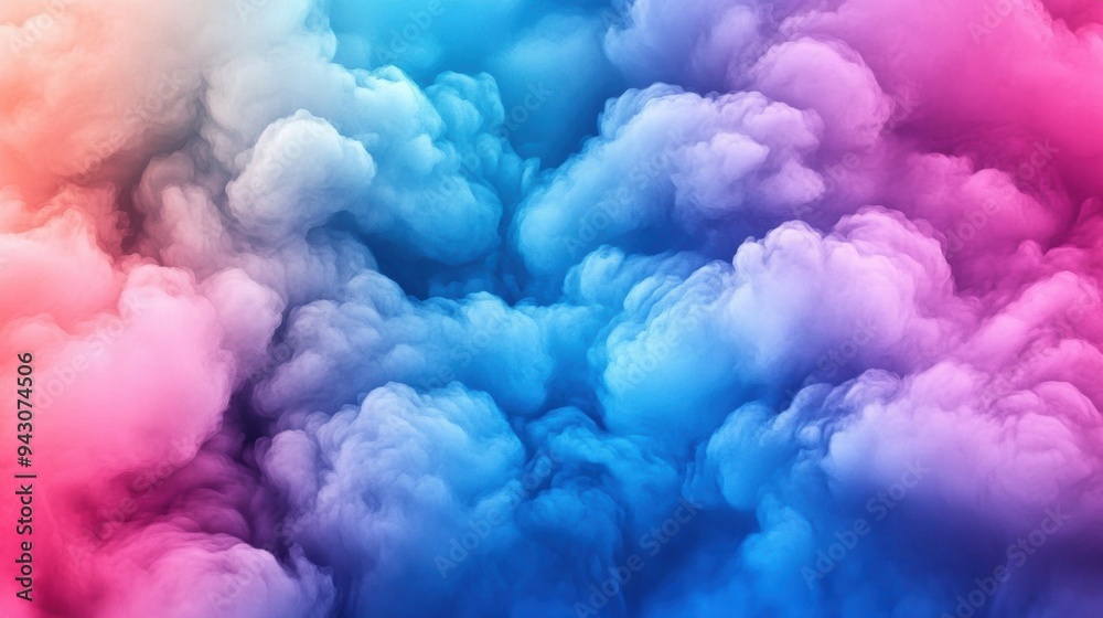 Fototapeta premium Colorful abstract cloud formation background