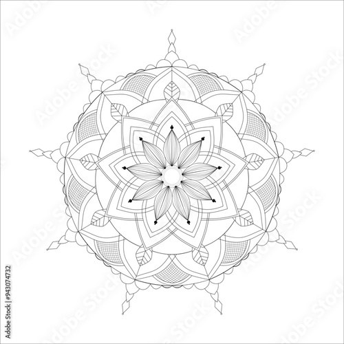 Mandala masterpiece editable SVG art for designer 