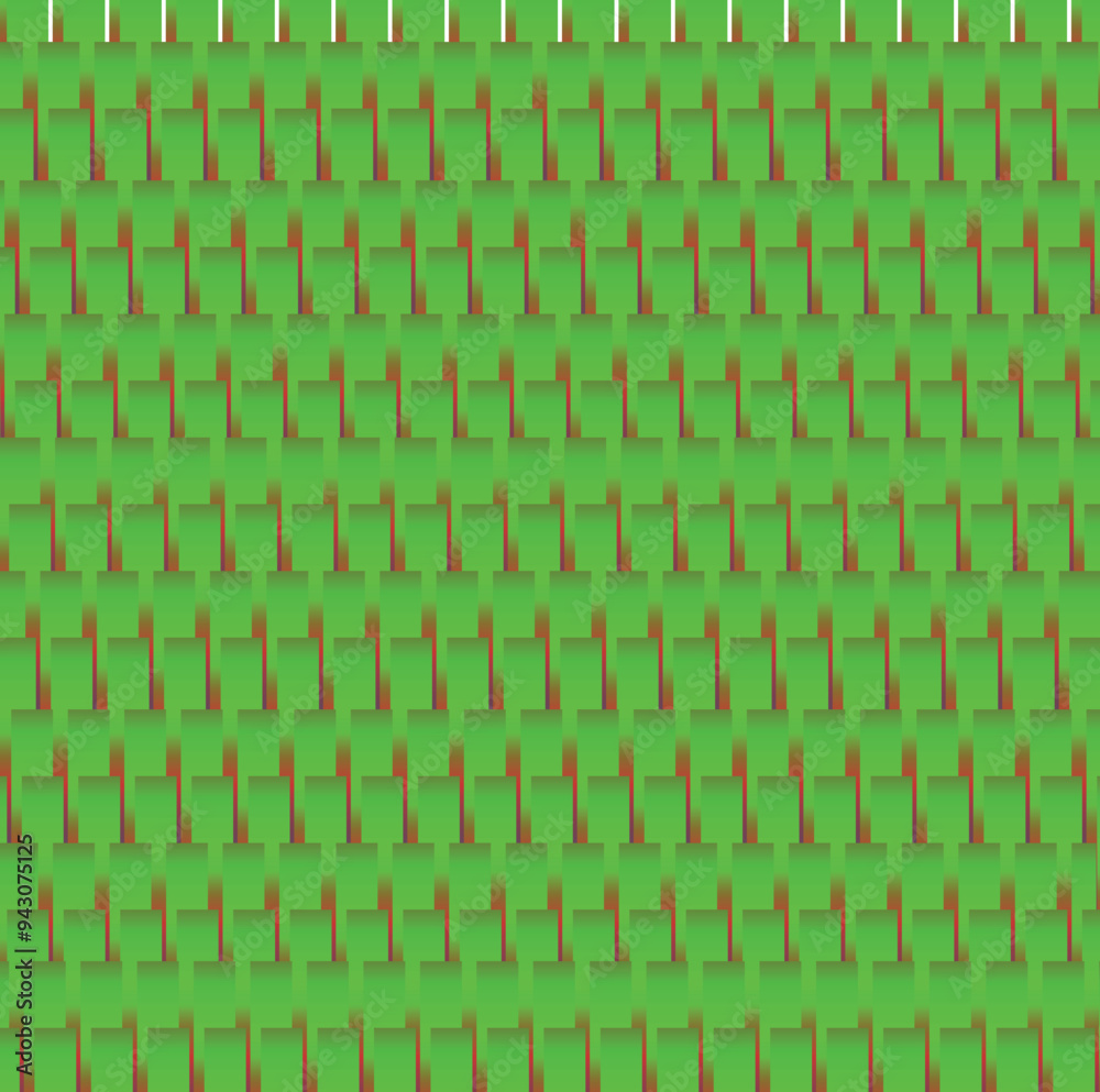 The textured surface consists of rectangular green tips sticking out on top of each other. The textured surface consists of rectangular green tips sticking out on top of each other.