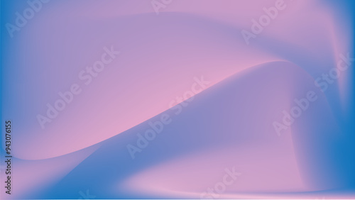 blue and pink gradient abstract background with curved shapes.