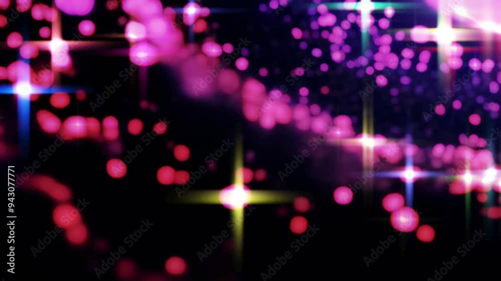 Motion Abstract design with rotate pink circles and stars on a dark background. Suitable for backgrounds, posters, and digital art projects. 4k video. Motion Abstract design with rotate pink circles and stars on a dark background. Suitable for backgrounds, posters, and digital art projects. 4k video.