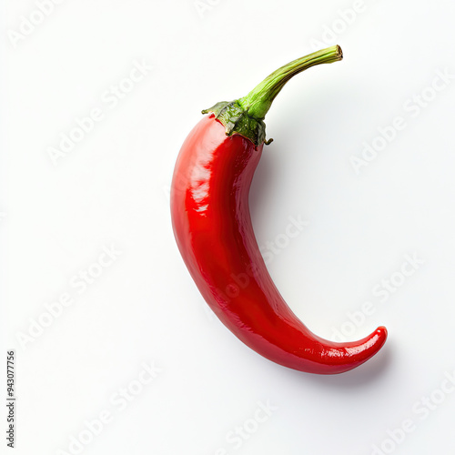 spicy chilli spice with isolated white background