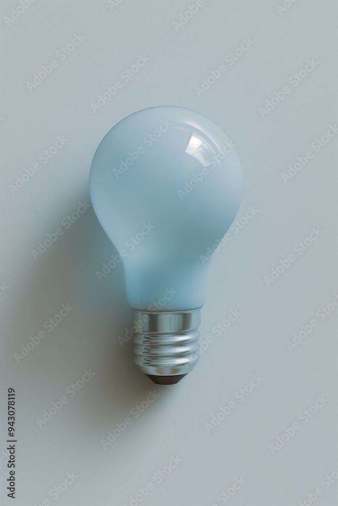 Light bulb isolate on background, symbolizes innovation and bright ideas in design Light bulb isolate on background, symbolizes innovation and bright ideas in design