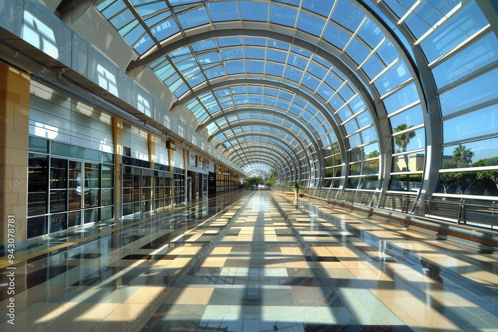 Modern Urban Transportation Hub. A sleek and efficient transportation center design Modern Urban Transportation Hub. A sleek and efficient transportation center design