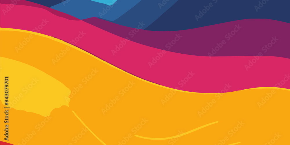 Naklejka premium Colorful Cartoon Theme Abstract Background. Vibrant and Playful Colorful Abstract Cartoon-Themed Multi color Background for Creative and Joyful Artistic Expression. Colorful cartoon theme Background