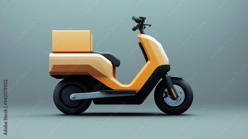 3D smart express delivery motorcycle 3D smart express delivery motorcycle
