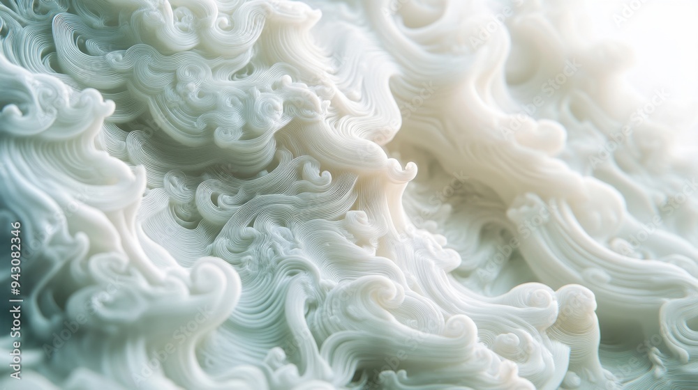 Abstract white cloud texture