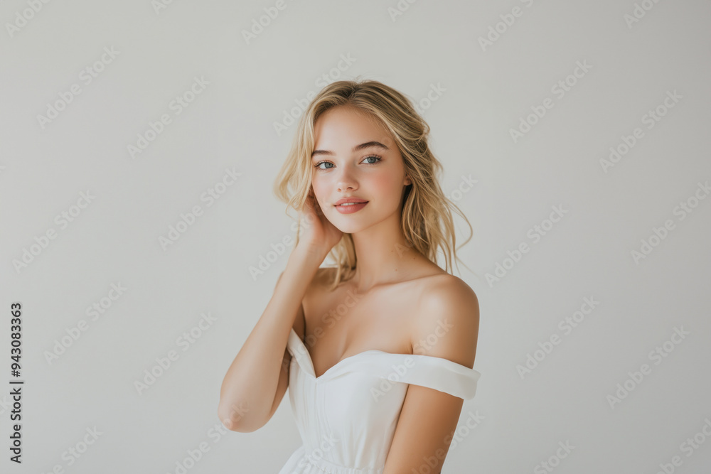 young women in elegant white dresses, blending casual gala vibes with a hint of teen party energy. The white backdrop complements the happy, relaxed, and slightly playful mood of the shoot. young women in elegant white dresses, blending casual gala vibes with a hint of teen party energy. The white backdrop complements the happy, relaxed, and slightly playful mood of the shoot.