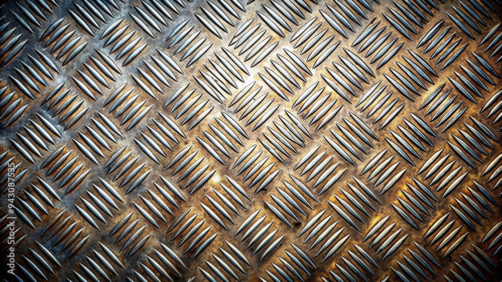 Abstract industrial metal surface with geometric patterns worn by time Abstract industrial metal surface with geometric patterns worn by time
