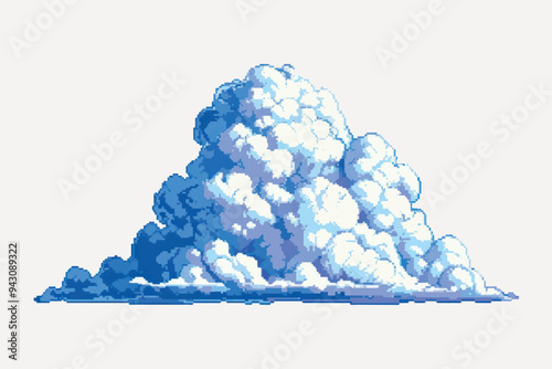 Simple cloud shape illustration