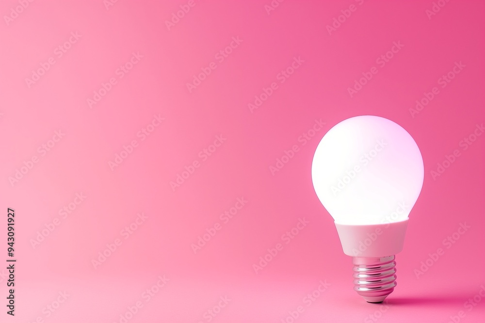 Light bulb isolate on background, symbolizes innovation and bright ideas in design Light bulb isolate on background, symbolizes innovation and bright ideas in design