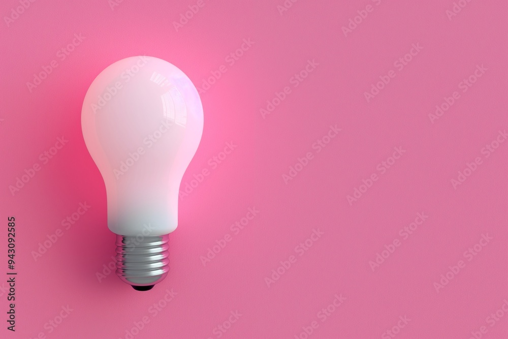 Light bulb isolate on background, symbolizes innovation and bright ideas in design Light bulb isolate on background, symbolizes innovation and bright ideas in design