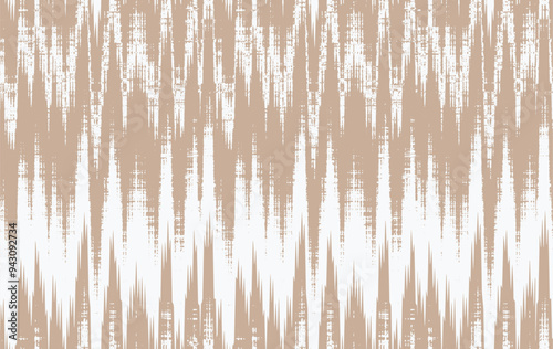Dyed coastal geometric. Interior decorative weave texture on canvas. Structure vertical irregular artistic striped fabric design . Allover printed . Boho,