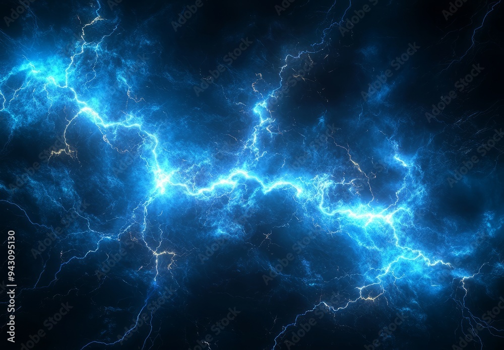 Blue lightning, dark background, electric energy background, fantasy background Blue lightning, dark background, electric energy background, fantasy background